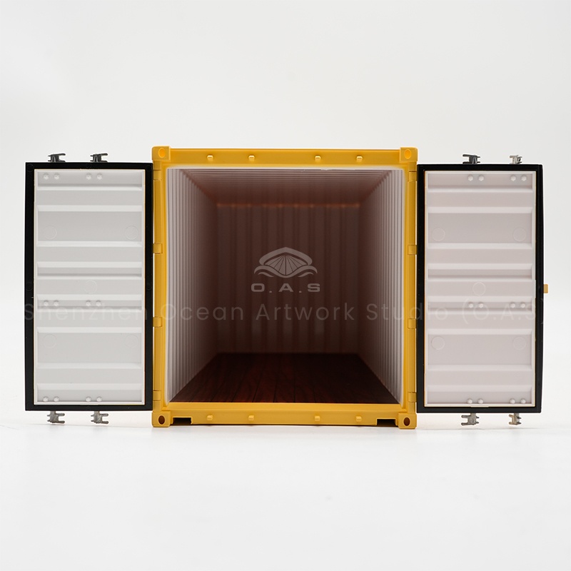 O.A.S creates 1:20 container models with its persistent pursuit of model making. Selected materials, carving process, real restore the texture of the container. Relying on professional design team, to achieve logo customization needs. As a shipping freight forwarder gift, both practical and artistic value, showing the corporate style. Amber@vesselmodel.com Tel: +86 18038048785