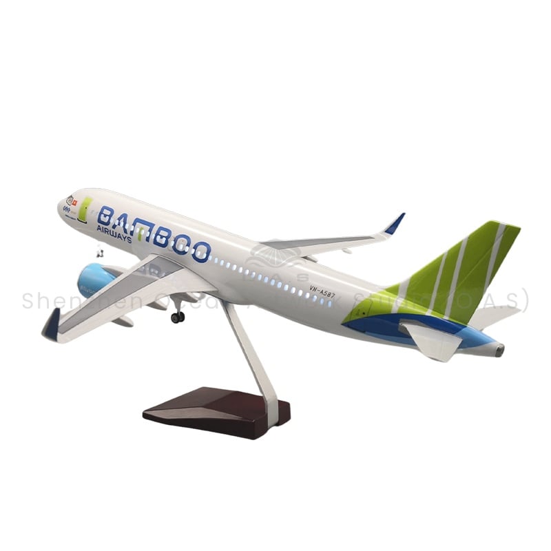 【LA】Model letadla jako dárek, modely letadel ve stupnici 1:80, Airbus A320 společnosti Yuezhu Airlines, 47 cm, modely letadel Boeing