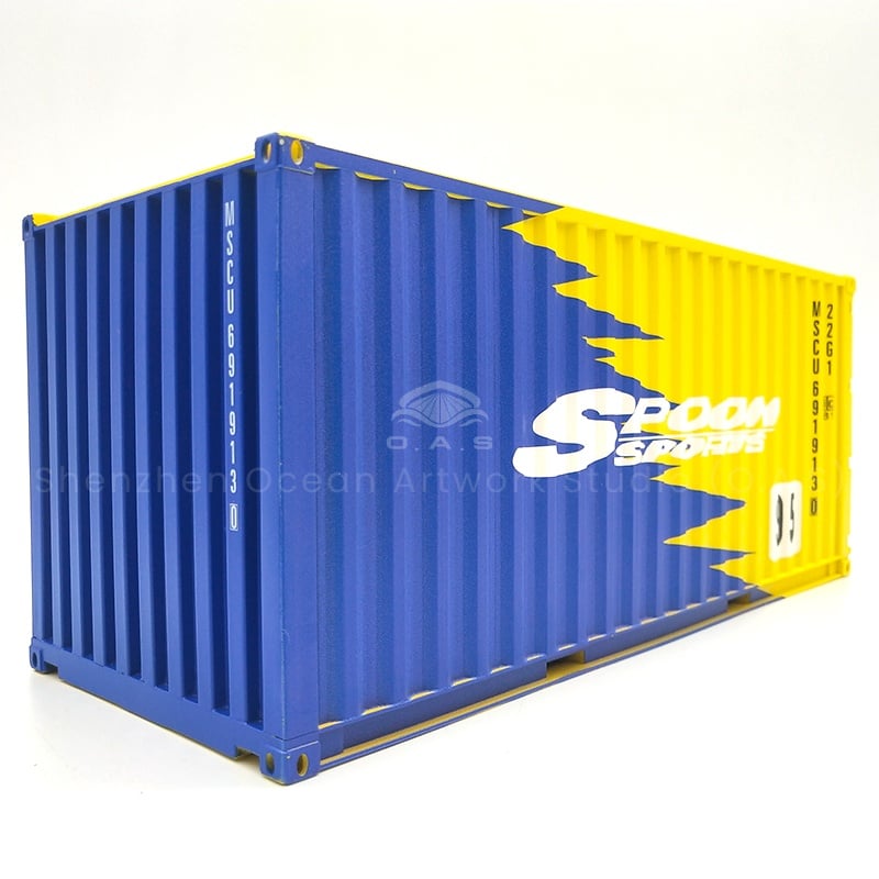 【LAC】O.A.S Container Model Factory Customized Scale1:20 Plastic Crafts Shipping Boxes SPOON Container Model