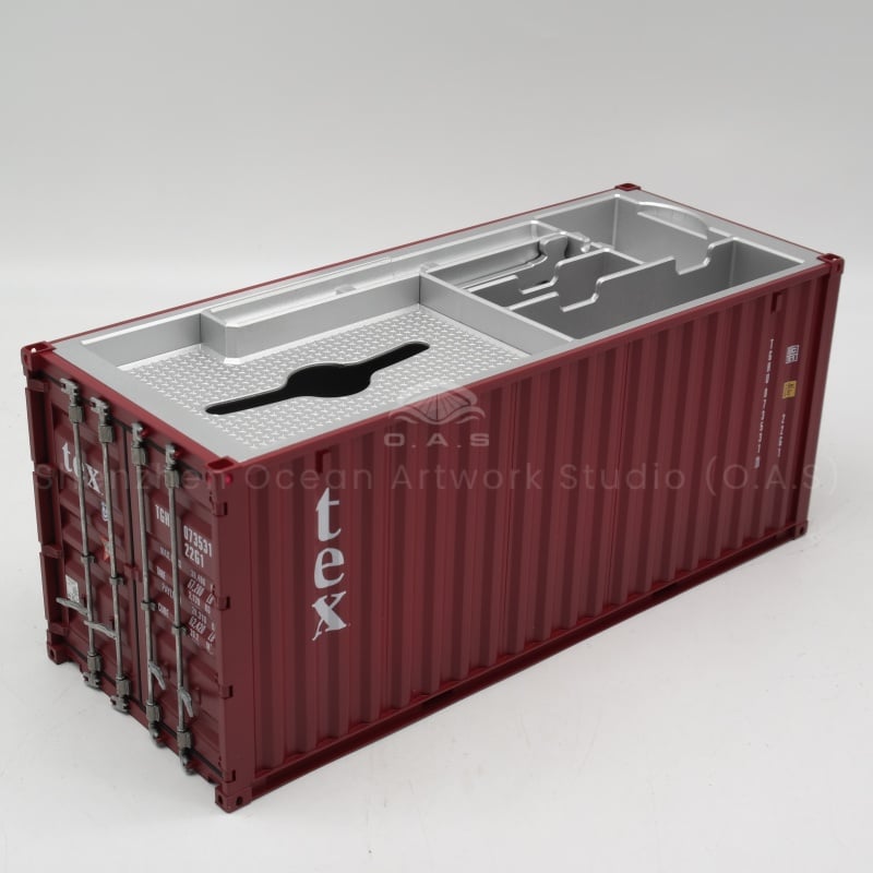 Shipping forwarder wants to send an impressive gift? The 20 'TEX Container model storage box from O.A.S Ship Model Factory is not to be missed! 1:20 ratio accurate reproduction, highly restored appearance, with practical storage function. Exclusive logo can be customized, as a business gift, can subtly convey the brand concept, highlight the characteristics of the enterprise, quickly customized, for the business! Amber@vesselmodel.com Tel: +86 18038048785
