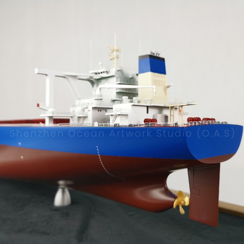 This 103.4cm bulk carrier model produced by O.A.S supports mass customization and is purely handmade. With exquisite craftsmanship, the craftsmen carefully crafted every detail, from the smooth hull to the precise cabin layout, which is lifelike. Batch customization to meet a variety of needs, whether it is corporate display or event gifts, can highlight the unique taste and professional quality.Amber@vesselmodel.com Tel: +86 18038048785