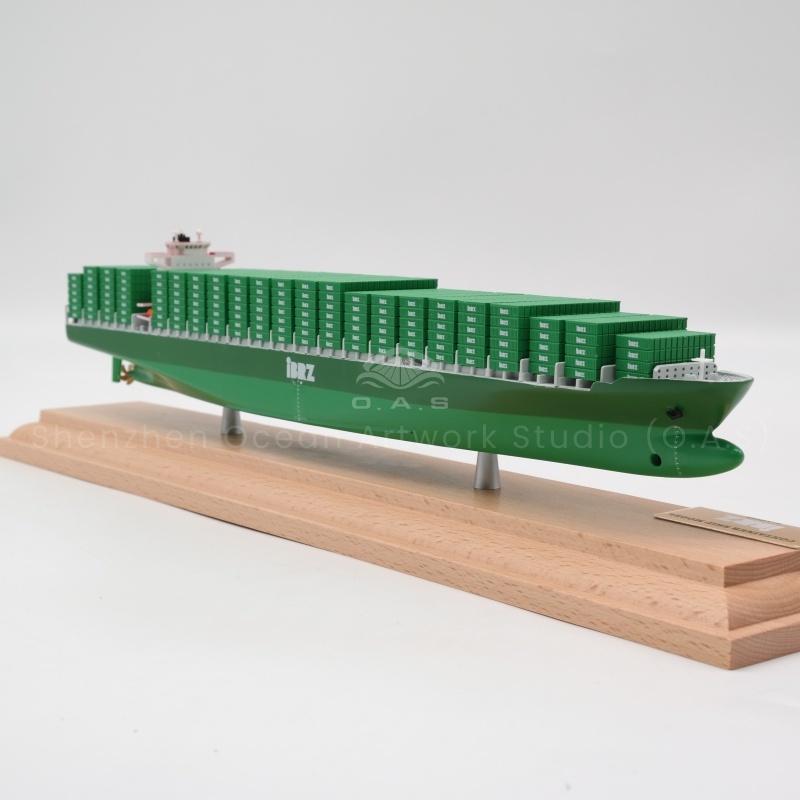 If the shipping company has mass customization needs, O.A.S will fully meet them! The container container ship model, in strict accordance with the shipping company's standards, accurately engraved appearance and structure. Mass production without loss of quality, from the solid hull to the clear logo, is carefully crafted. It can be used as promotional gifts and employee benefits to present shipping style in batches and help improve the image of the shipping company.Amber@vesselmodel.com Tel: +86 18038048785