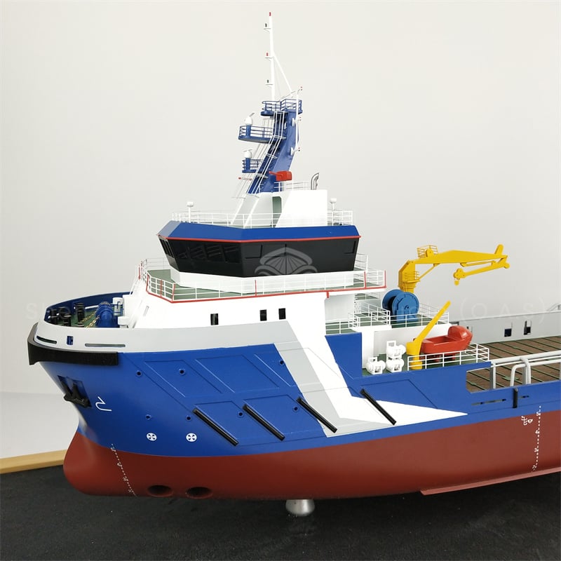 【NAC】Handmade Plastic Crafts Excellent Workmanship Gift Ship Marine Engineering Gift Custom Made 60cm Marine Engineering Ship Model