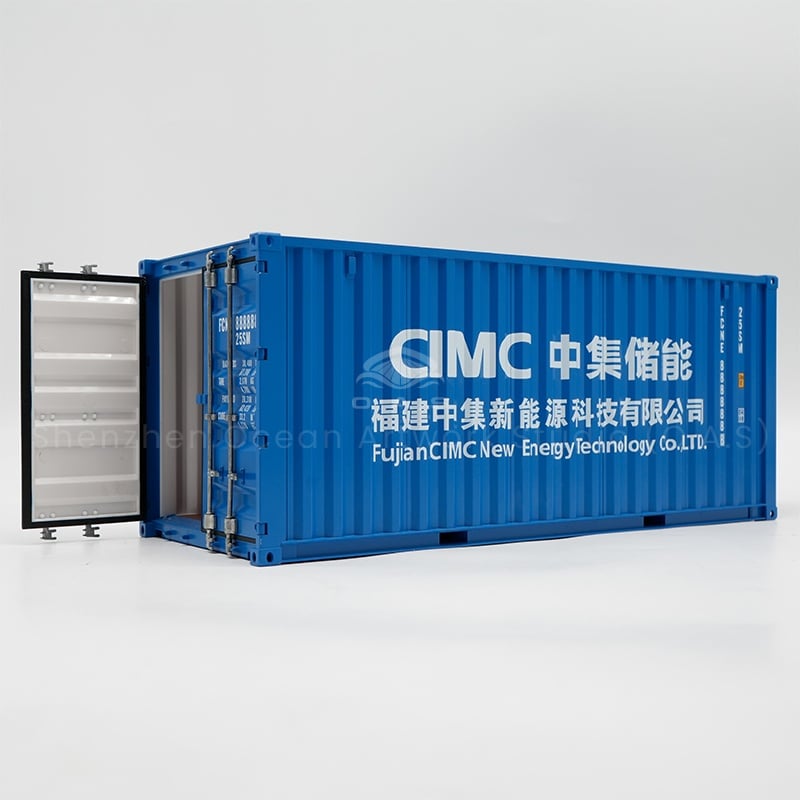 【LAC】O.A.S Factory Customized 1:20 Scale Plastic Crafts Shipping Boxes CIMC Container Model  Gift Idea Paper Alloy Material