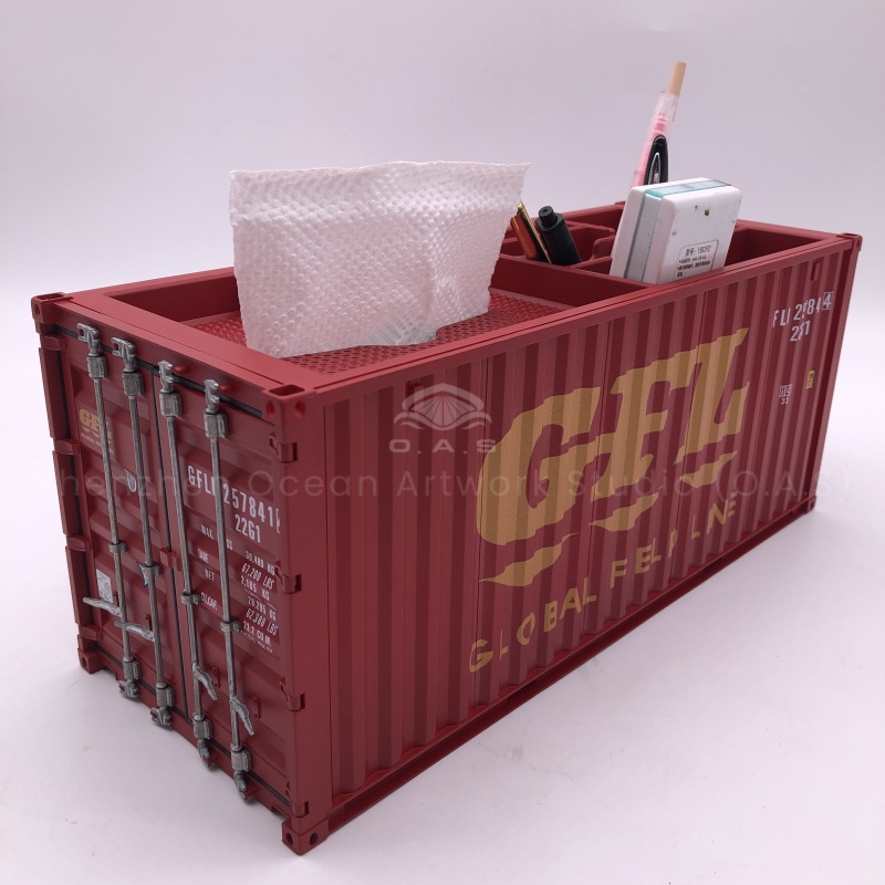Freight forwarding enterprises want to strengthen the brand memory point? O.A.S ship model factory 1:20 container tissue box model to help! Carefully built with reference to real containers, the appearance is highly restored. Support enterprise logo customization, placed in the office, customer reception area, can not only highlight the characteristics of the industry, but also can always promote the enterprise, easily deepen the brand impression, and quickly customize. Amber@vesselmodel.com Tel: +86 18038048785