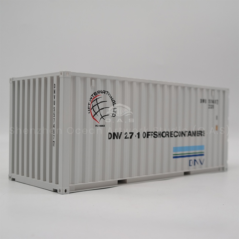 The O.A.S factory, with its exquisite craftsmanship, can customize your 1:20 shipping container model. From the box structure to the surface logo, the model is an accurate replica of the real container for an immersive experience. At the same time, support logo customization, whether it is corporate promotion, activity sweepstakes, or collection display, can meet the needs, with quality and creativity, to create a unique model for you. Amber@vesselmodel.com Tel: +86 18038048785