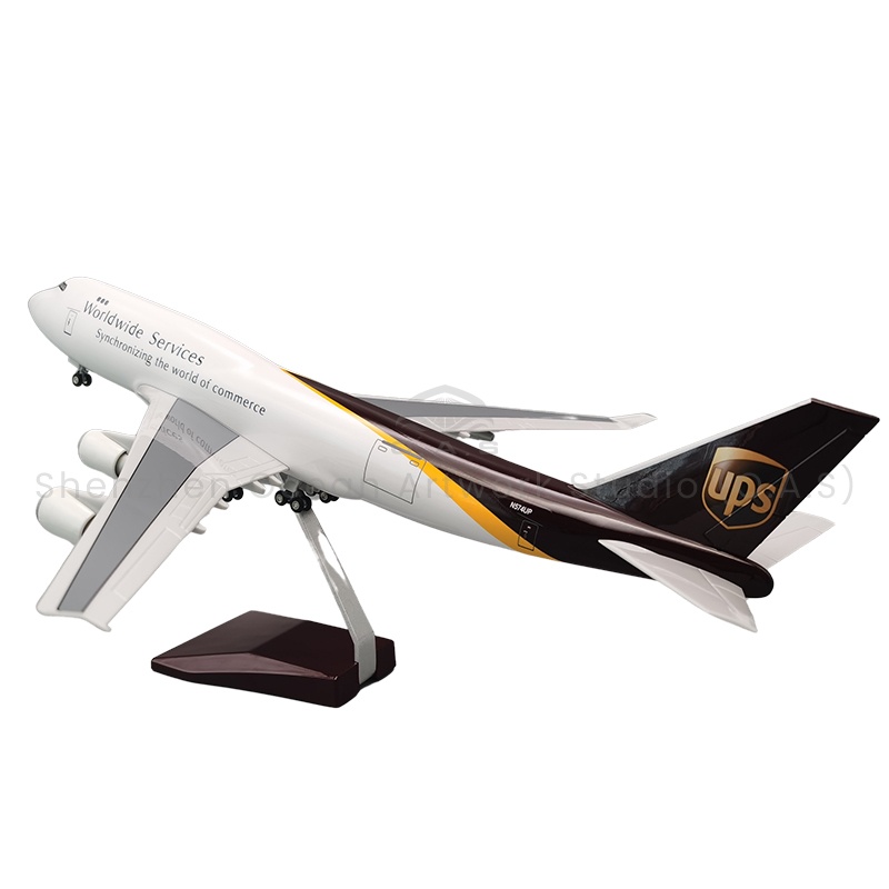 【LA】Aircraft Plane Model for Gift 1:150  Scale Model Aircrafts 747 UPS Airlines 47cm Boeing Model Airplanes