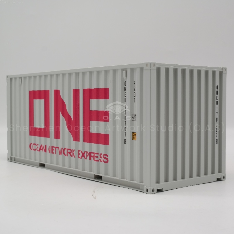 O.A.S Model factory, focusing on model making. 1:20 ONE container model is a star product, tailored for the shipping freight forwarding logistics industry. With exquisite craftsmanship, the model has both collection value and commemorative significance, and has served a number of industry enterprises, and its quality has been recognized. Amber@vesselmodel.com Tel: +86 18038048785