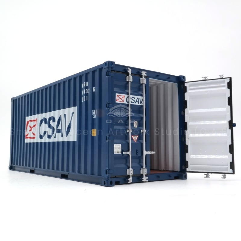 O.A.S Container factory fully support! Customize your own logo on the 20GP container model to create a unique shipping gift. The factory workmanship is fine, the model details are perfect, from the weld to the logo is lifelike. Fast delivery, excellent price, for you to efficiently create a super eye-catching shipping theme gifts.Amber@vesselmodel.com Tel:+86 18038048785