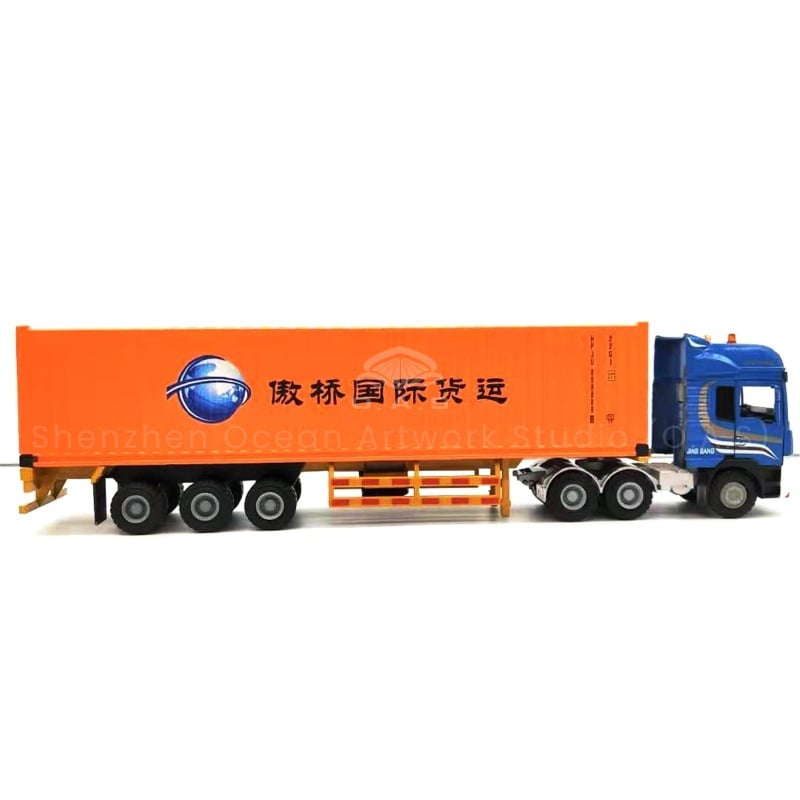O.A.S has been focusing on model customization for 17 years, carefully creating 1:50 Hapag-Lloyd alloy container truck models. Selected alloy material, strong and durable, precise reproduction of the real car, from the body line to the parts, the details are impeccable. Can customize the exclusive logo, so that the model becomes a unique brand carrier. Whether it is used for business gifts or display and publicity, it can shine with guaranteed quality. Amber@vesselmodel.com Tel: +86 18038048785