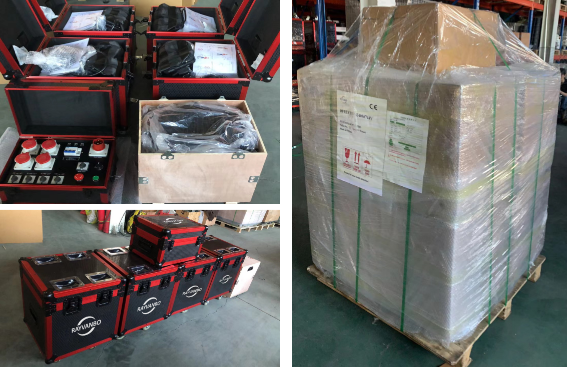 Rayvanbo 4 Sets Electric Stage hoist to Iraq Customer