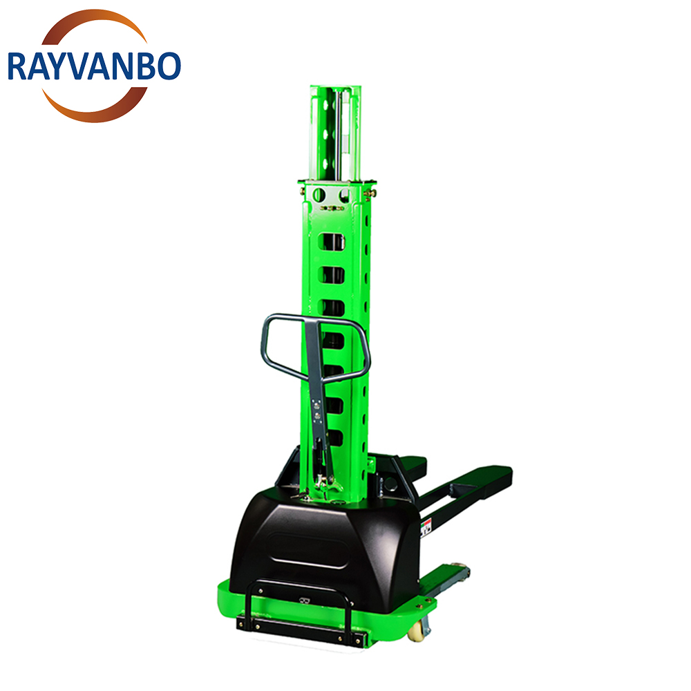 Semi Electric 0.5t 0.7t 1t Self loading Capacity 1.3m 1.5m 1.6m Self Lifting Height Electric Stacker