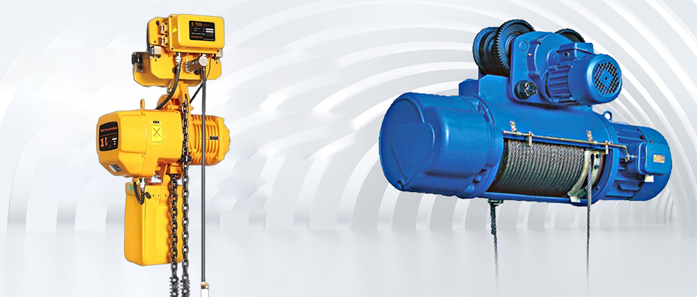 What is the difference between a chain hoist and a wire rope hoist?