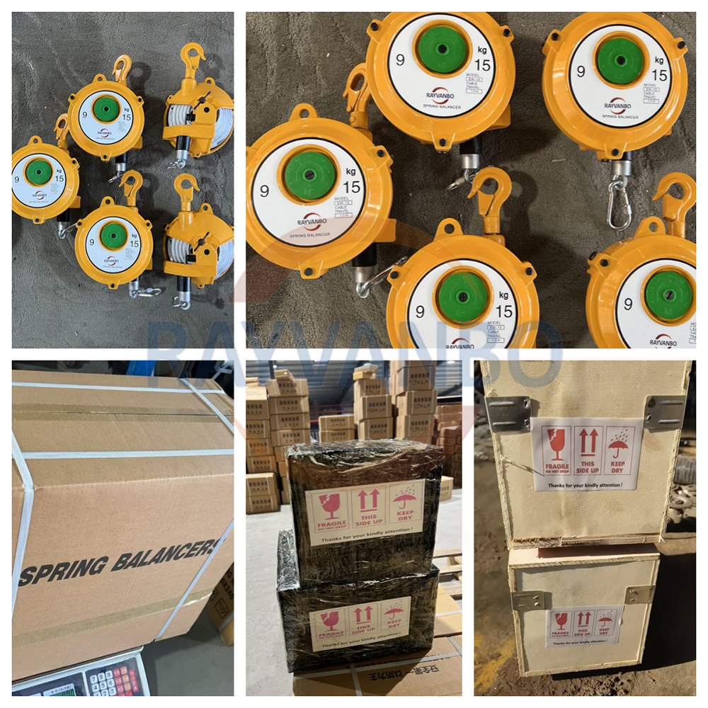 Spring Balancer Shipment Supporting Industrial Tool Handling and Assembly Operations