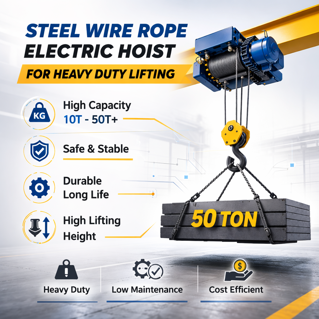 Why Are Wire Rope Electric Hoists More Suitable for Heavy-Duty Lifting?