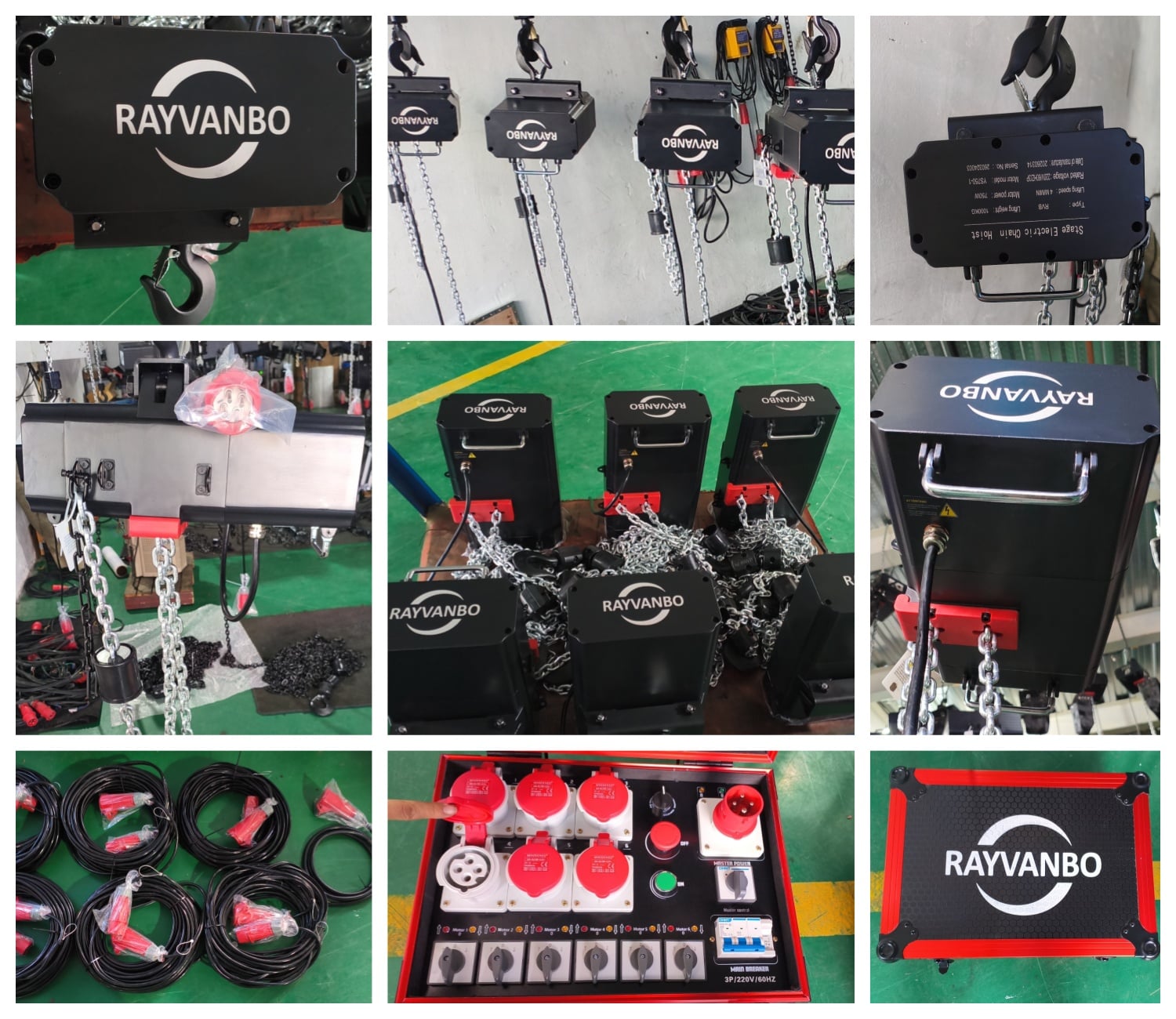 1000kg 10m Double Brake Electric Stage Hoists Successfully Shipped to USA Client
