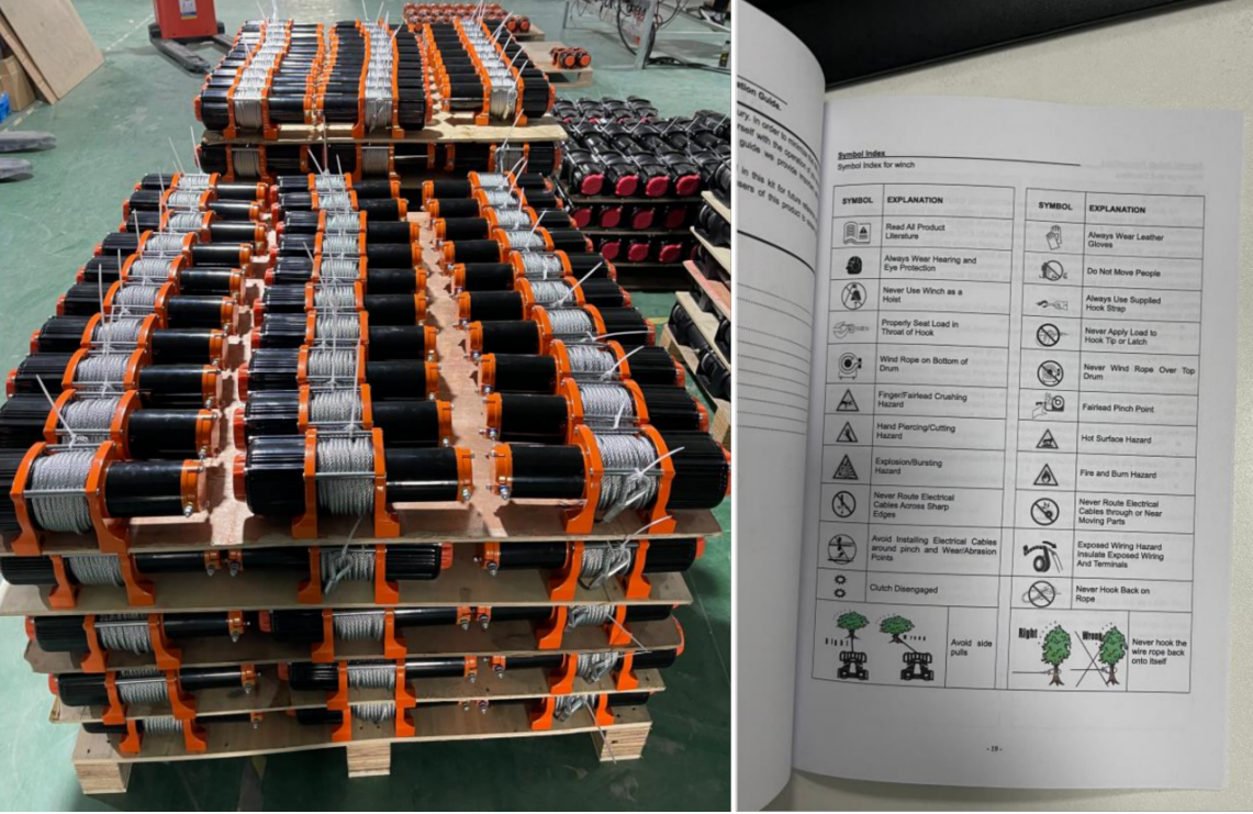 rayvanbo 900 sets customized car winch exported to netherlands client-3