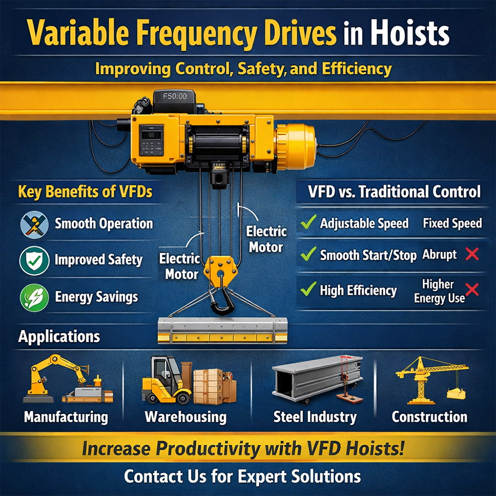 Introduction to Variable Frequency Drives (VFD) in Hoists