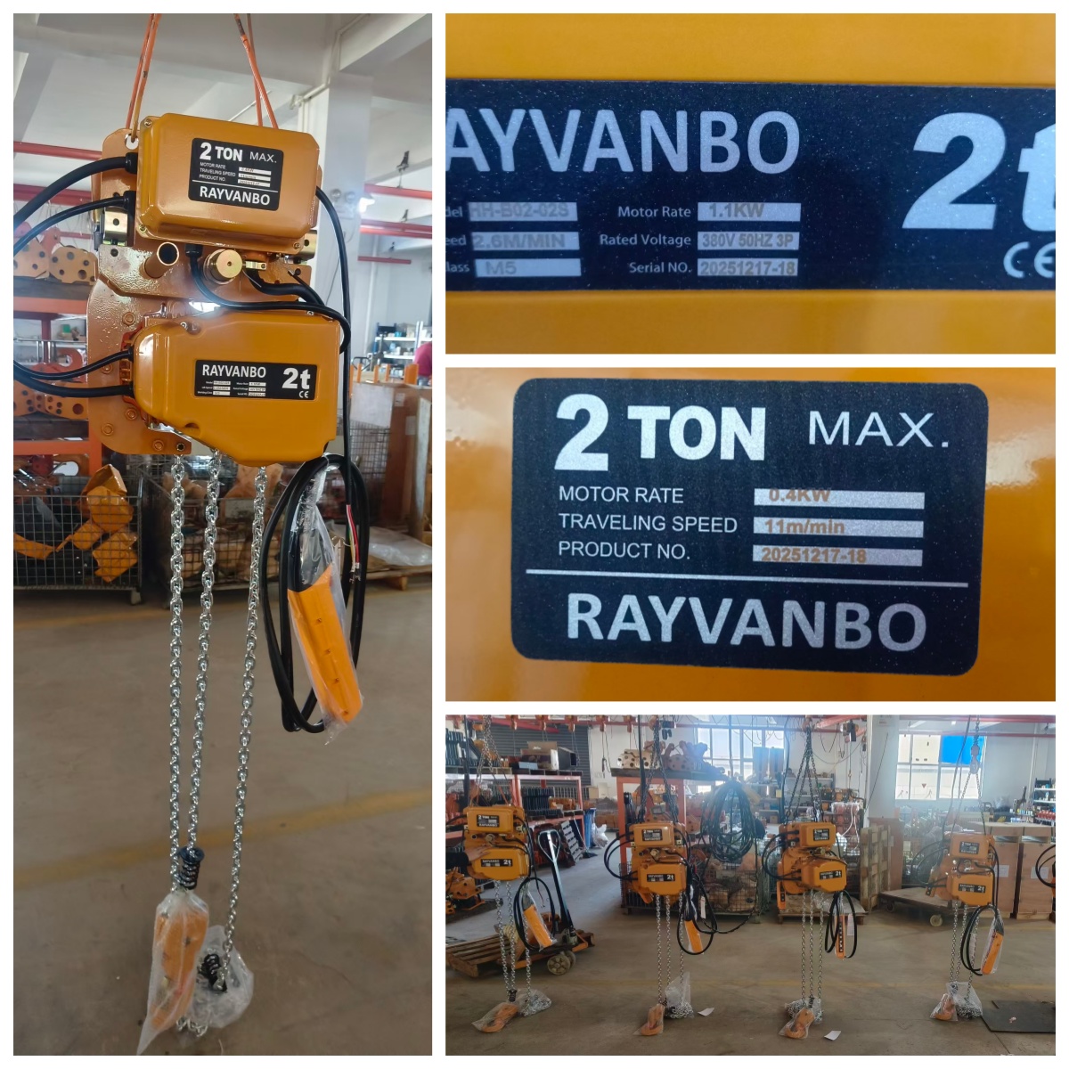 The custom-made 2-ton ER hoist for our Thai customer has been successfully shipped