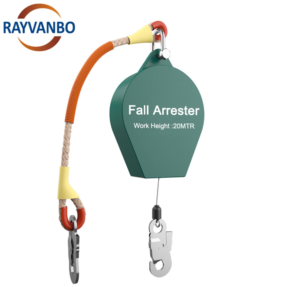 Falling Protector 5-50m Fall Arrester Safety Catcher Anti-falling Device High Altitude Body Self-locking Device