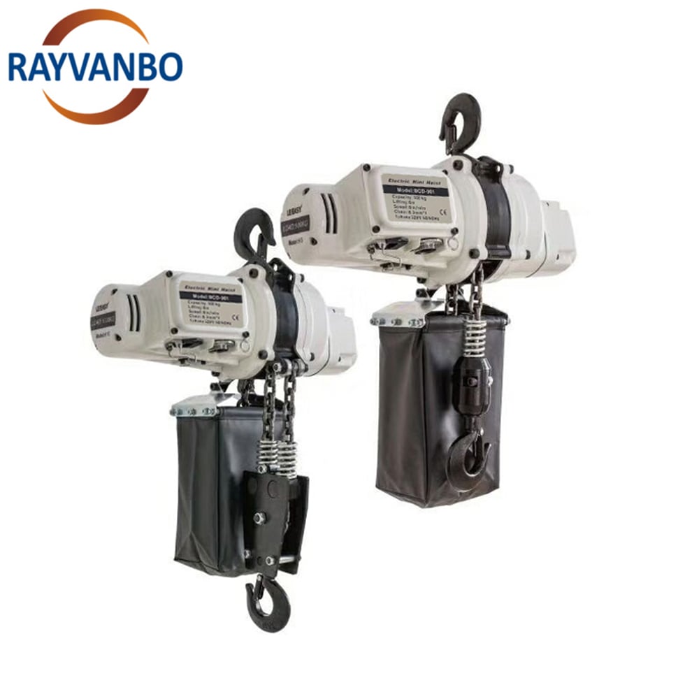 High Quaility Mini Electric Chain Hoist 250kg 500kg 1000kg Loading Capacity 3m For Lifting