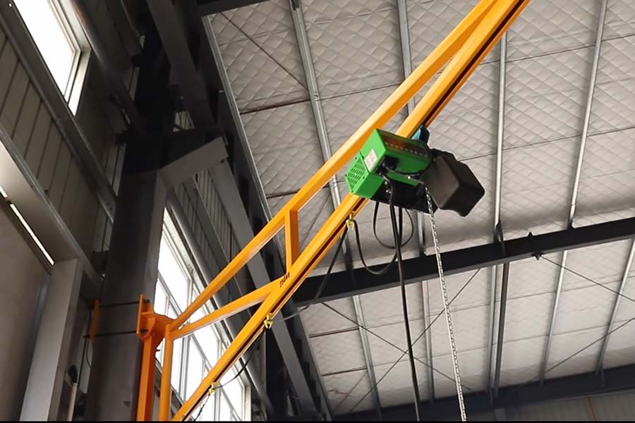 RAYVANBO JIB Crane With Electric Chain Hoist