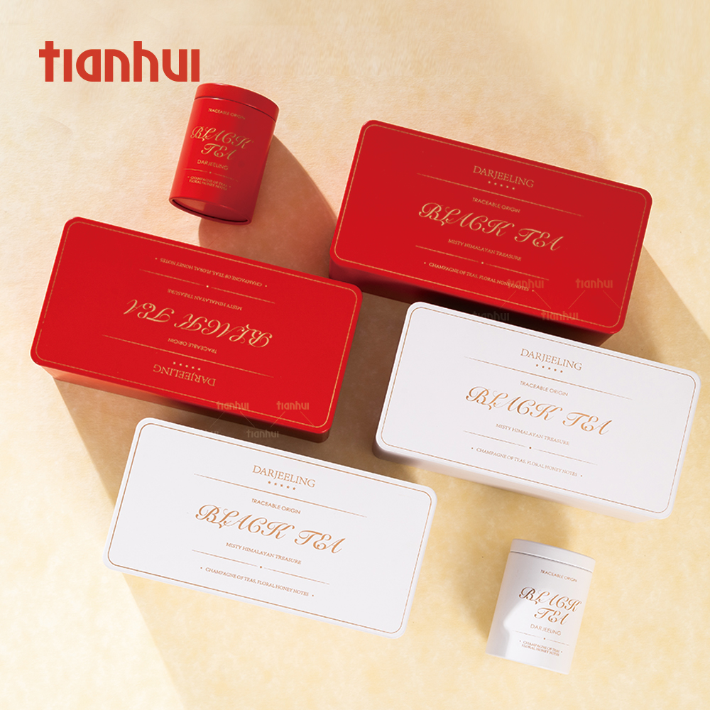Tianhui Customized Small Tin Boxes for Herbal Tea and Health Tea Gift Set