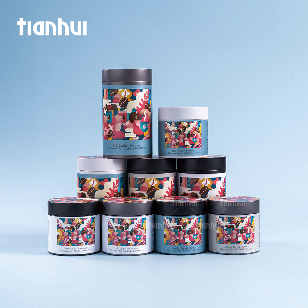Tianhui Metal Can Manufacturer Empty Airtight Food Grade Tin Cans for Coffee Packaging