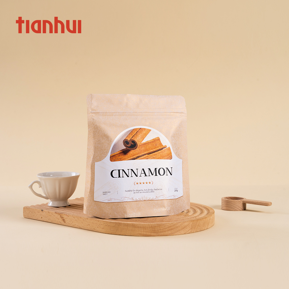 Tianhui Stand up Pouch Wholesale Aluminium Foil Cotton Paper Tea Bags for Loose Spices Herbs Infusions Fillable