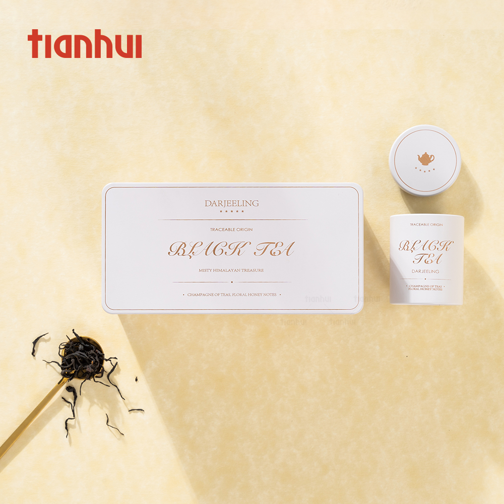 Tianhui Customized Small Tin Boxes for Herbal Tea and Health Tea Gift Set