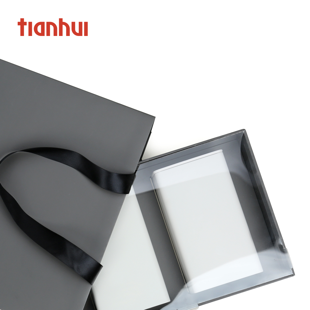 Tianhui Luxury Custom Clear Window New Design Fashion Cardboard Paper Packaging Gift Set