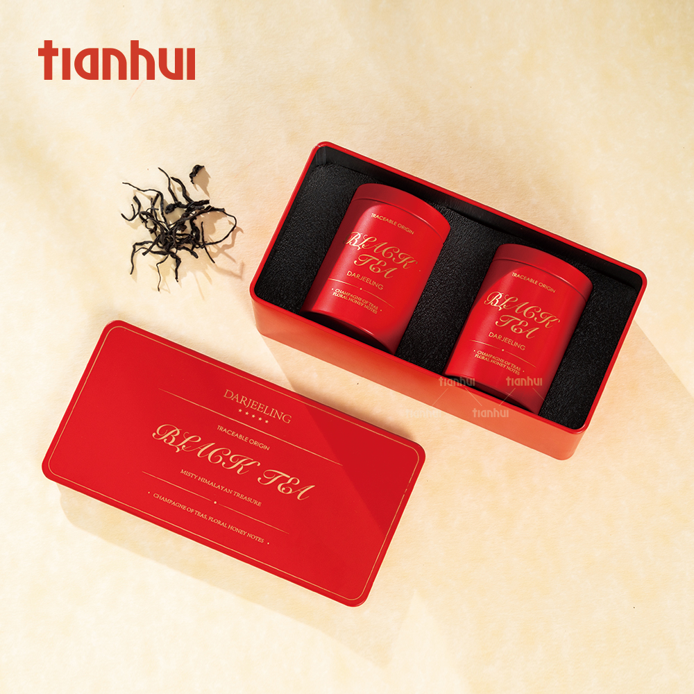 Tianhui Customized Small Tin Boxes for Herbal Tea and Health Tea Gift Set