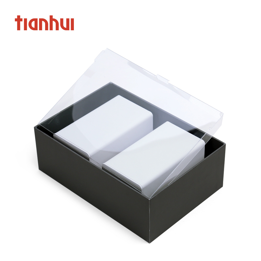 Tianhui Luxury Custom Clear Window New Design Fashion Cardboard Paper Packaging Gift Set