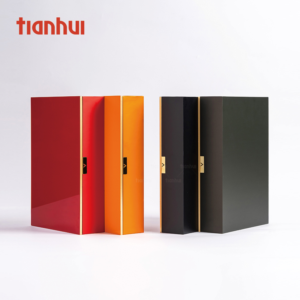 Tianhui Premium Flip-Top Lacquer Gift Box Magnetic Design Custom Printing Rigid Box