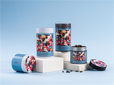 Custom airtight tin can designed for instant coffee brands