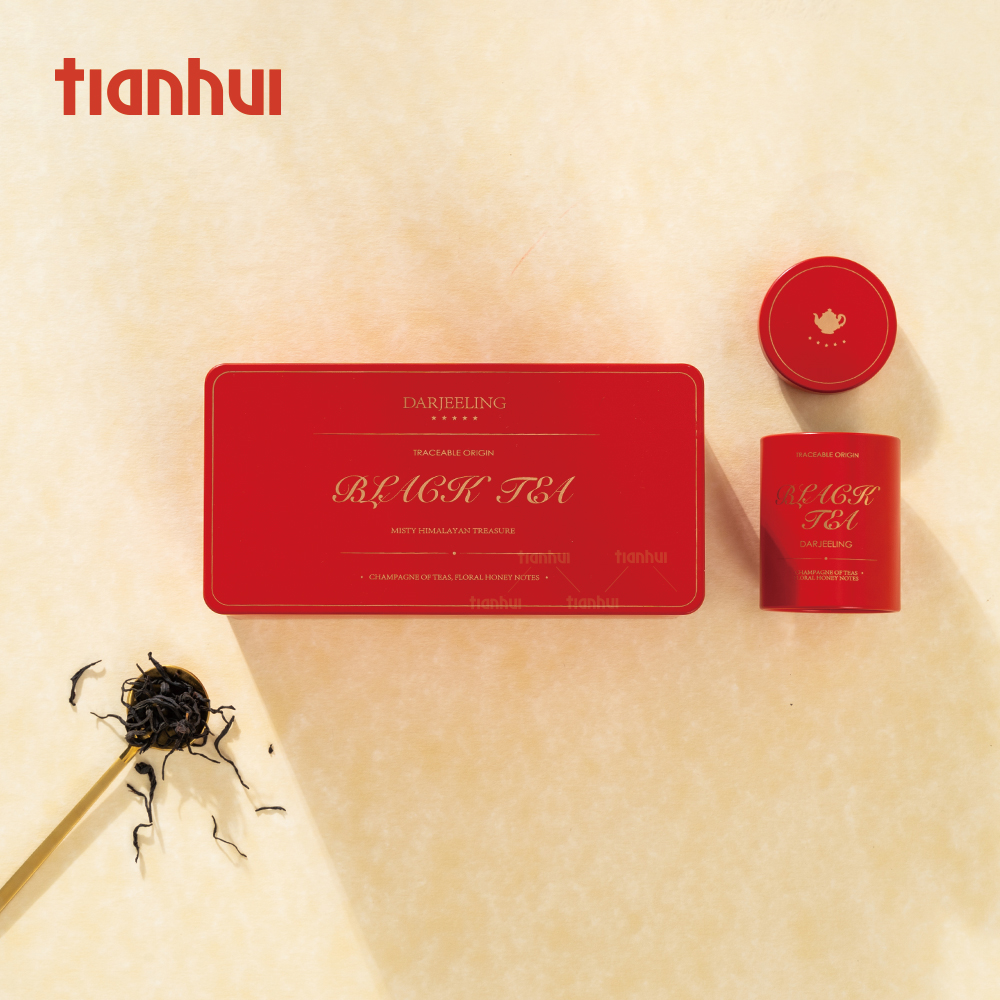 Tianhui Customized Small Tin Boxes for Herbal Tea and Health Tea Gift Set