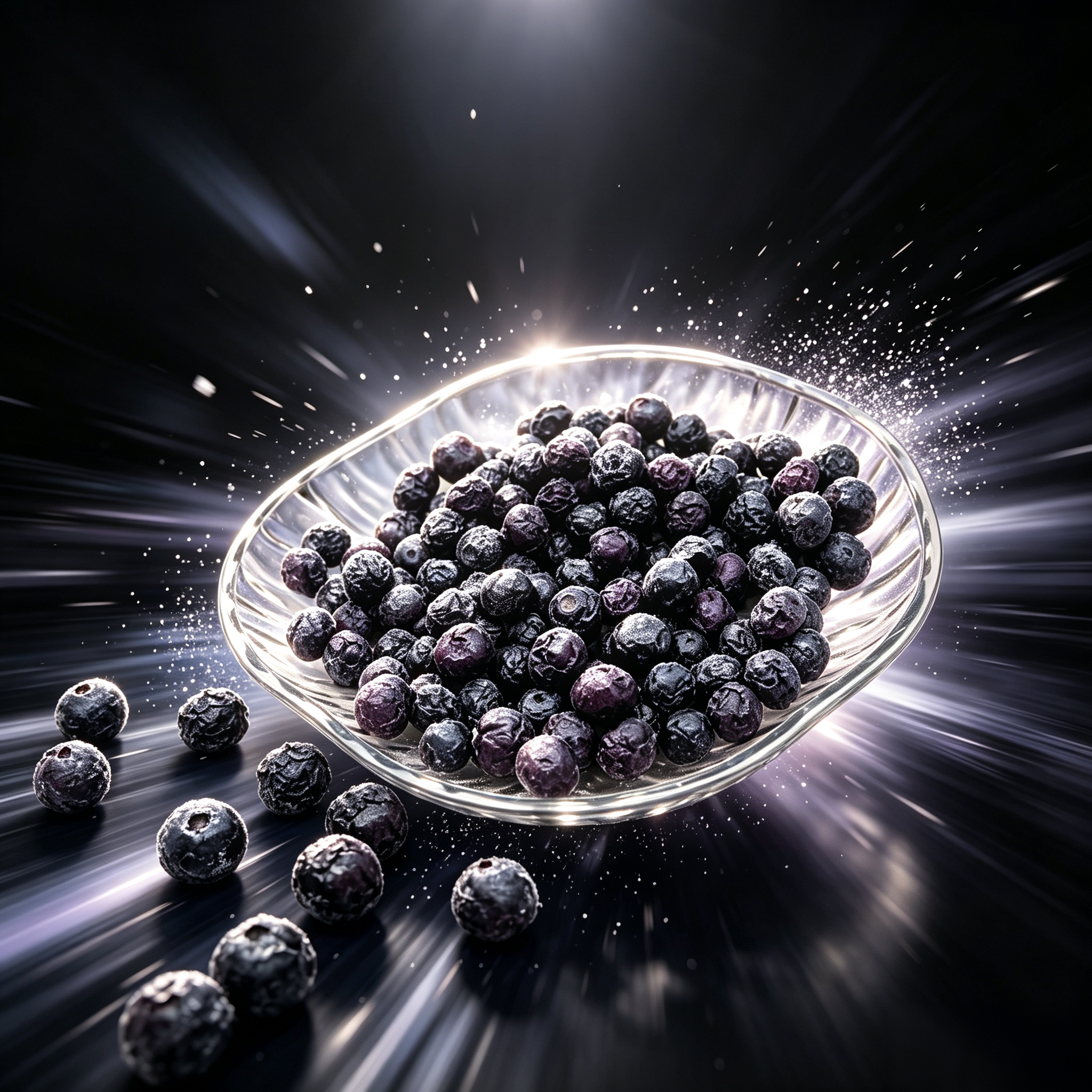 Freeze Dried Blueberry Snacks, Crispy FD Blueberries, Factory Direct Bulk Export Supply