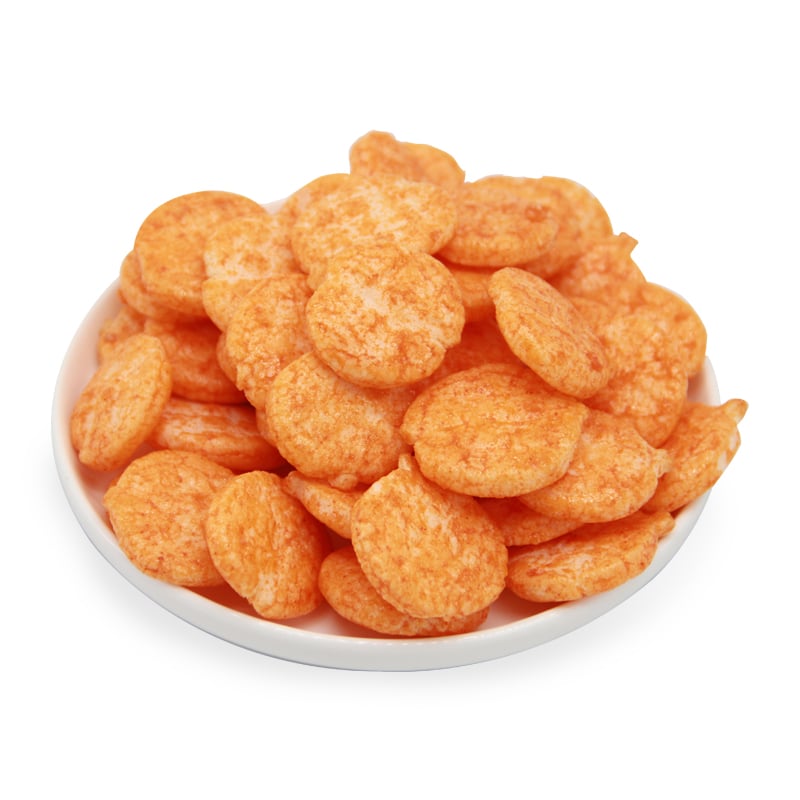 Crispy Round Rice Crackers, Savory Baked Grain Snack, Bulk Export Supply