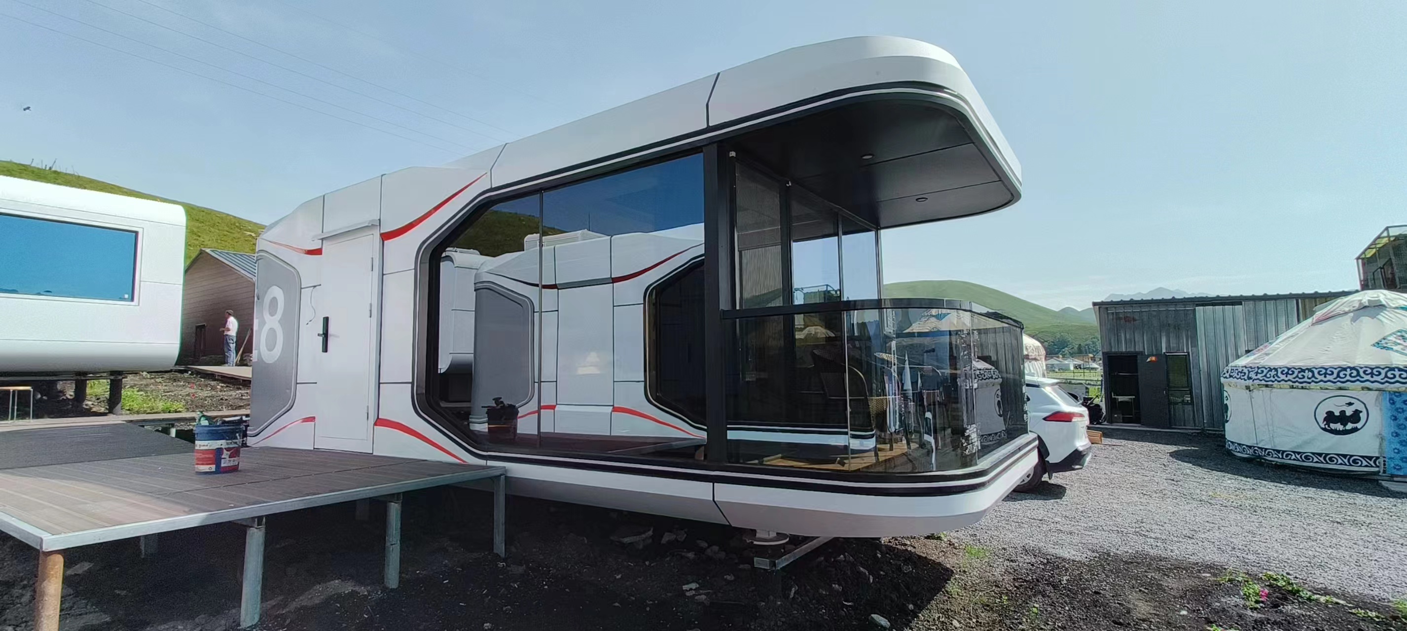 Prefabricated 8.5 Meter House Capsule/ Space Capsule Hotel / Space Capsule  House