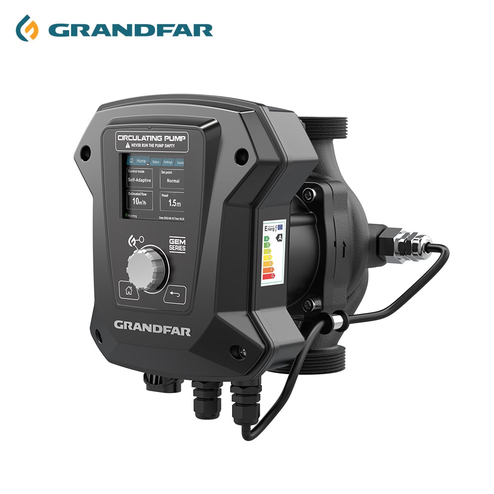 GRANDFAR  550L/min Permanent Magnet Variable Frequency Energy Saving Shielded Pump Industrial Hot Water Circulating Pump