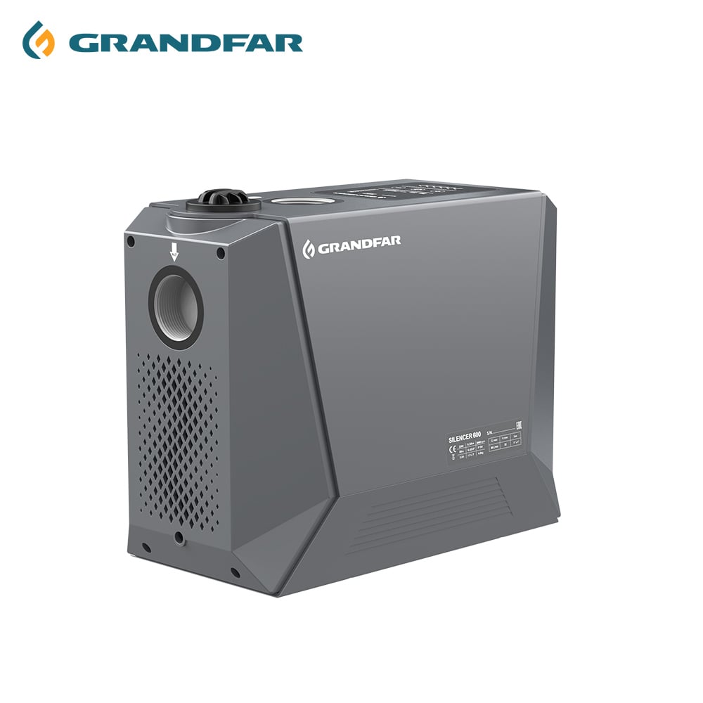 Grandfar 600W 50m Newly Designed Automatic Variable Frequency Pump  Household Silent Booster Circulation Pump