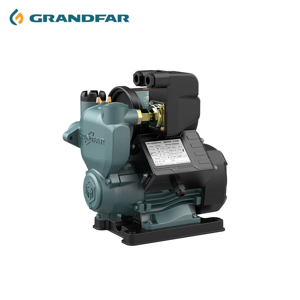 GRANDFAR OEM Cast Iron 250w 0.34HP 33L/min High Pressure Quiet Automatic Booster Self Priming Clean Water Pump