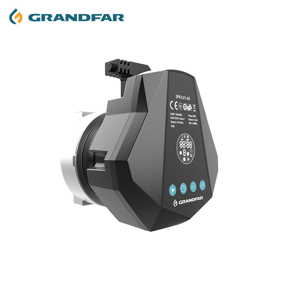 Grandfar Small Smart Magnetic Levitation Impeller ultra Quiet 9W Water Pump Energy Saving Clean Water Circulating Hot Water Pump