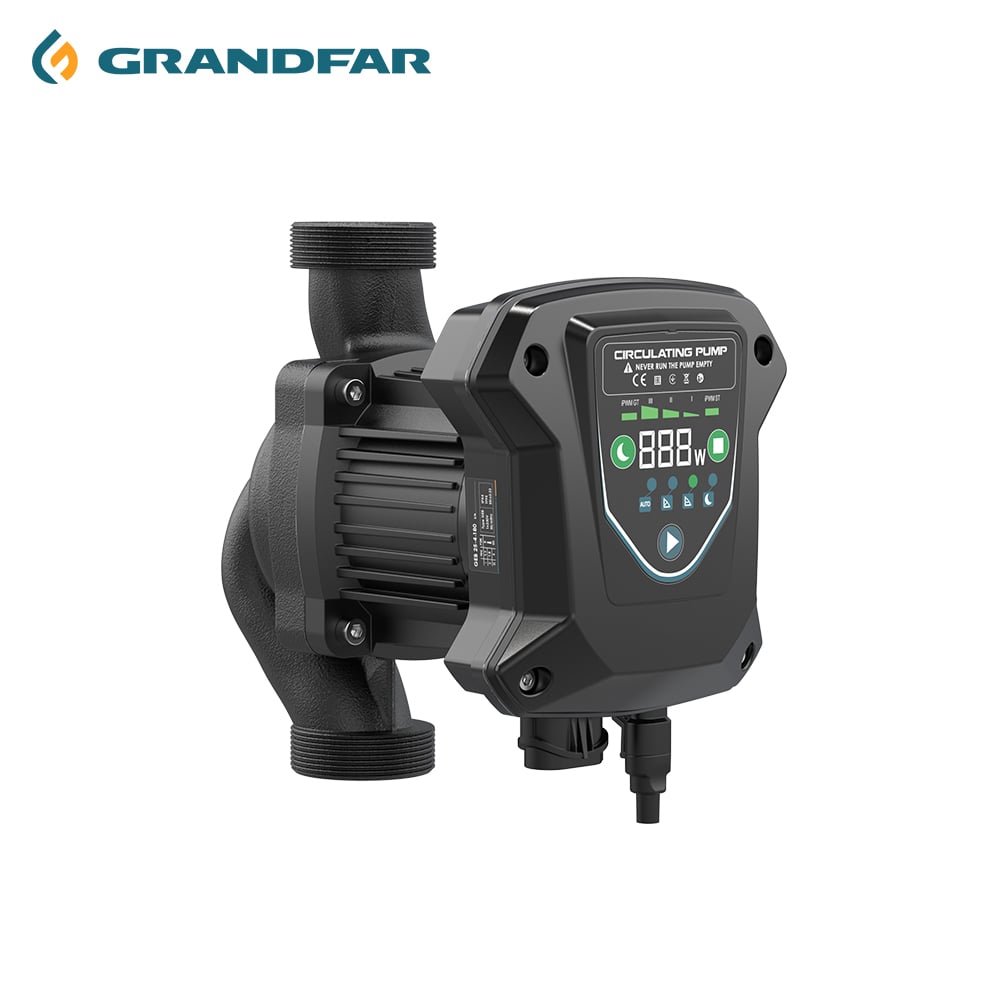 GRANDFAR 220V Domestic Automatic Permanent Magnet Frequency Conversion Circulation Pumps Hot Water Circulating Pump