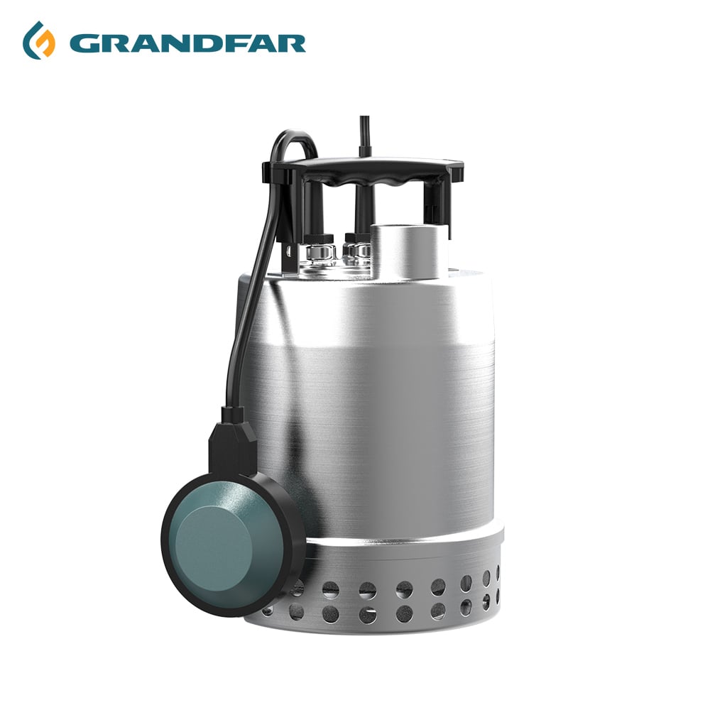 Grandfar 250W 9m³/h Small Stainless Steel Float Switch Electric Motor Submersible Sewage Water Pump