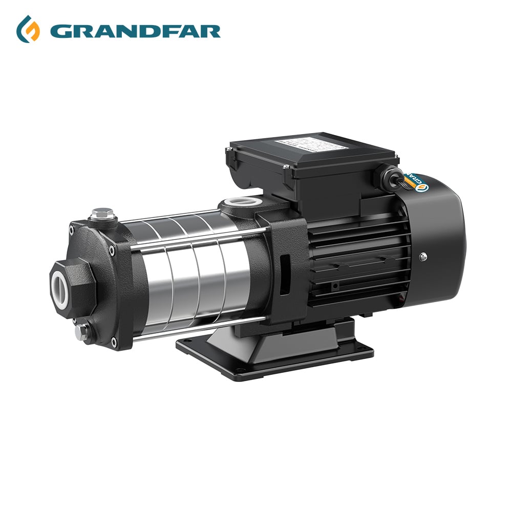 Grandfar CHT Series 3HP 220V High Head Industrial Grade Horizontal Multi-Stage Centrifugal Pump High Pressure OEM 1-Year Model