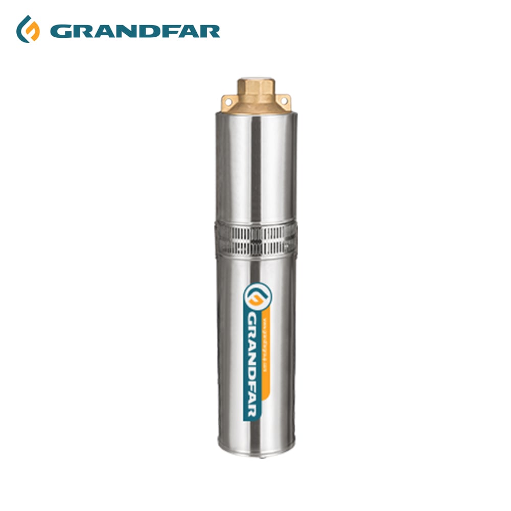 GRANDFAR 0.25KW-1.5KW 130L/min Stainless Agriculture Irrigation Electric Clean Water Submersible Deep Well Pump