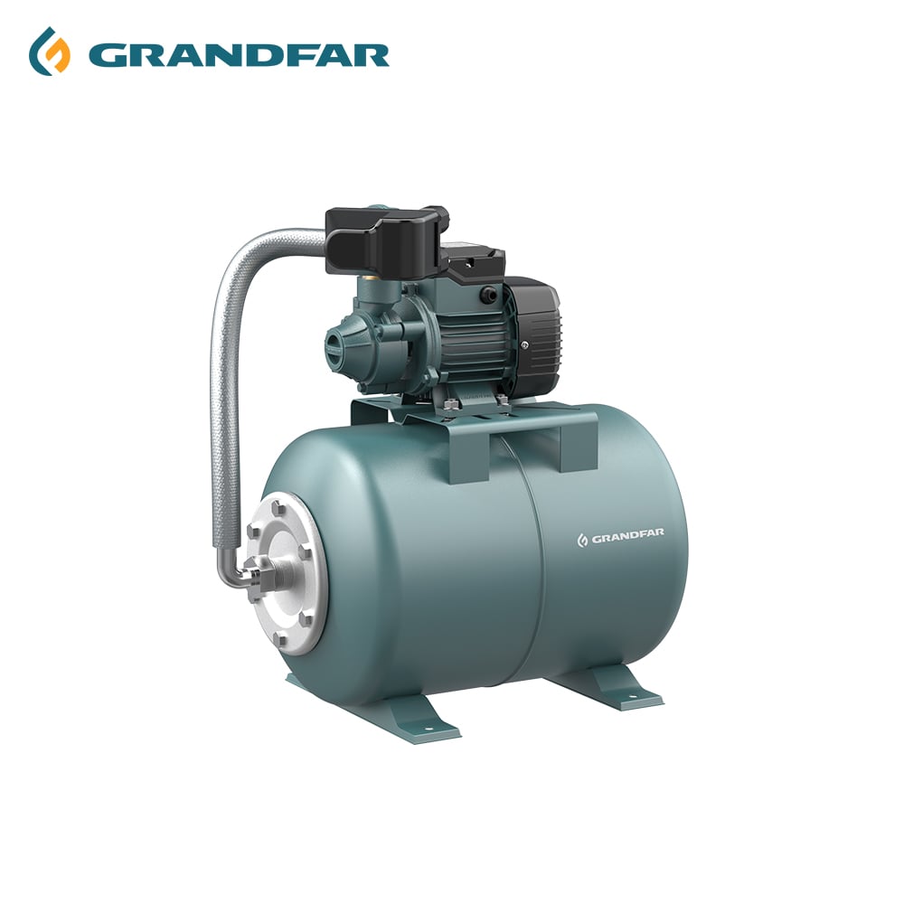 GRANDFAR 370W 0.5HP OEM OBM Hydraulic Pump with 24L Tank 35L/min Flow Rate 33m Head for Commercial Use