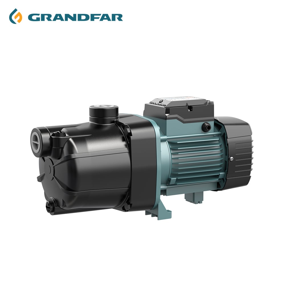 Grandfar 600W 800W 1100W Electric Jet Water Pump Single Cast Iron Vertical Centrifugal Booster Jet Water Pump