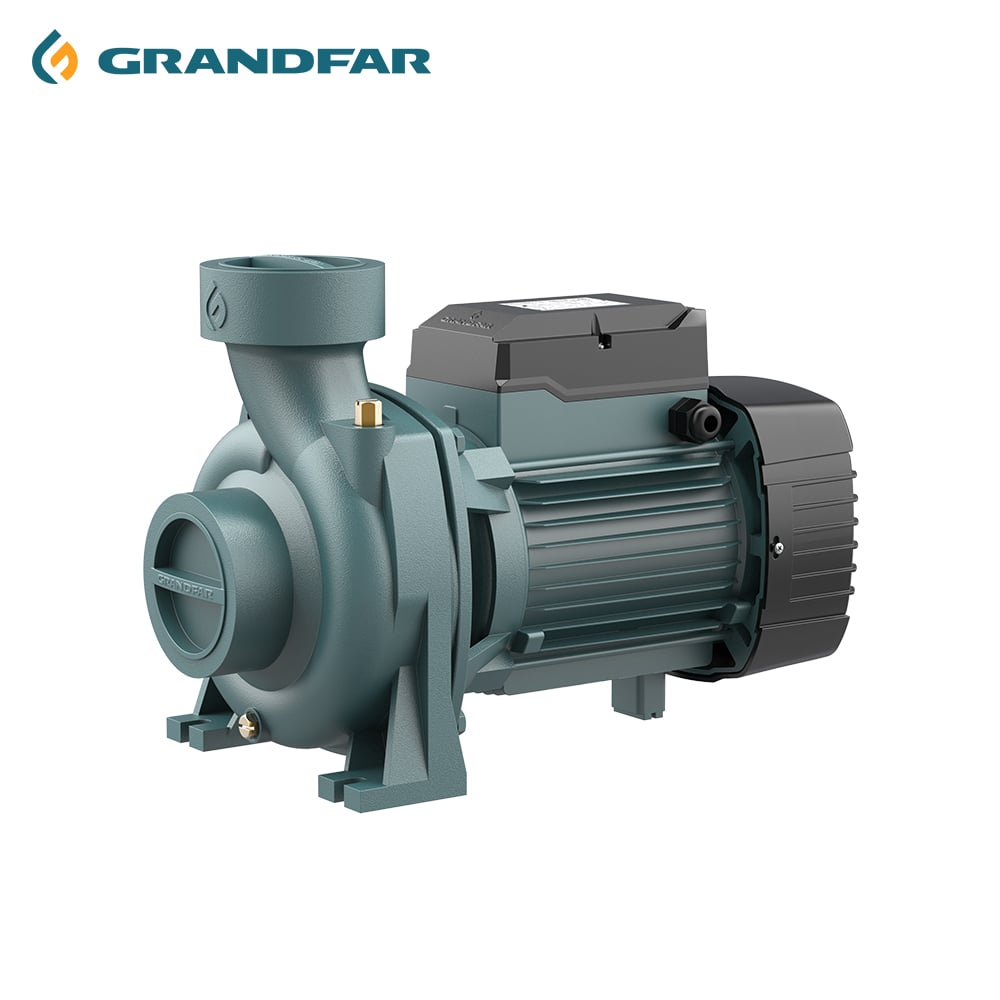 Grandfar 1.5HP 1.1KW 18M Maxhead Copper Wire OEM Industrial Horizontal Centrifugal Pump Household Surface Centrifugal Pump